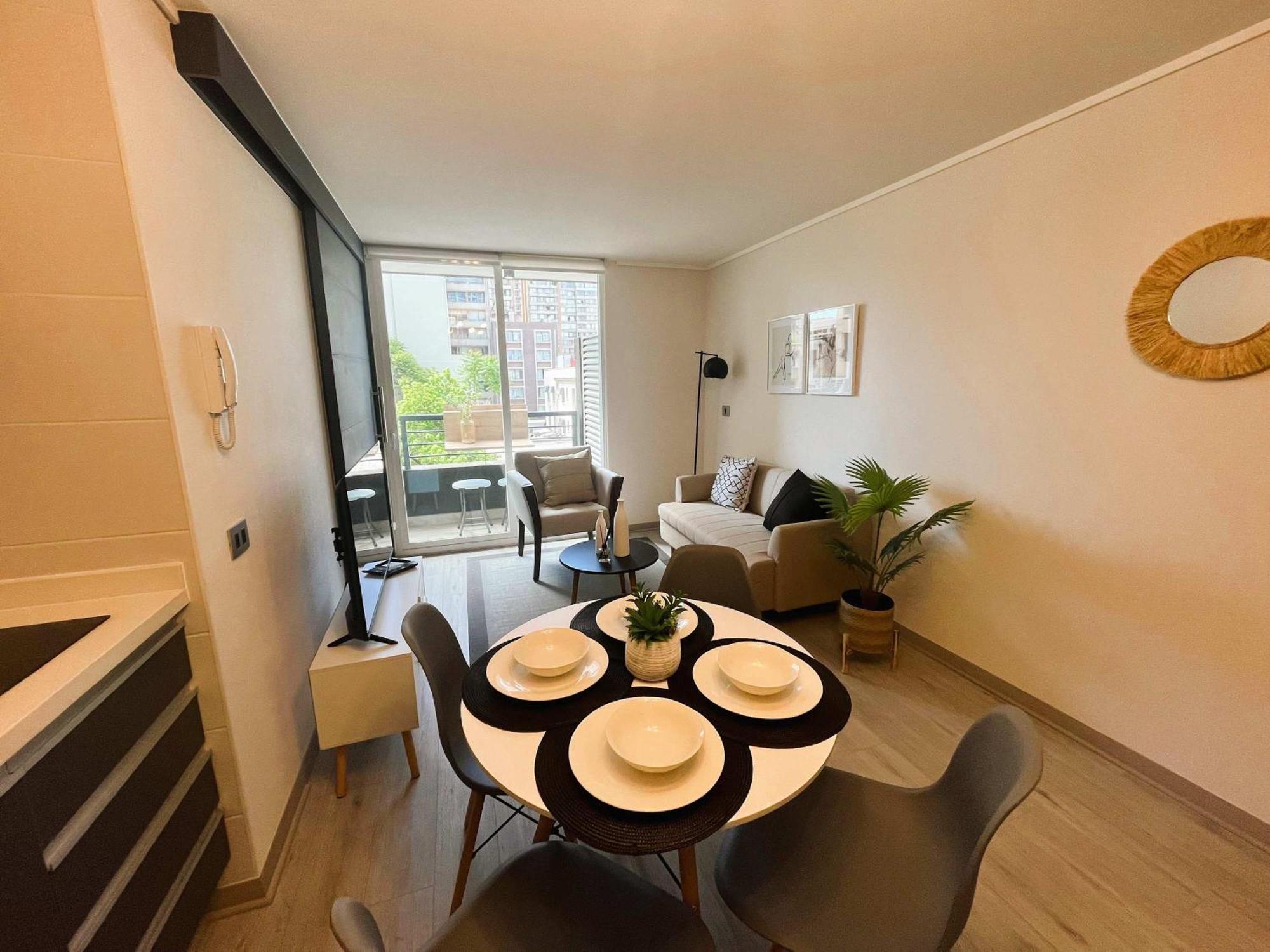 Apartamento Hom Estupendo Y Acogedor Depto 1d1b 2pax Santiago